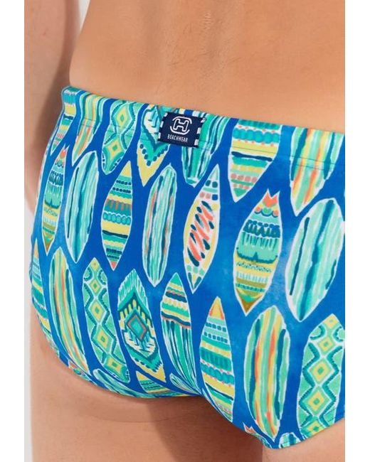 Hom Blue Marbella Swim Mini Briefs for men