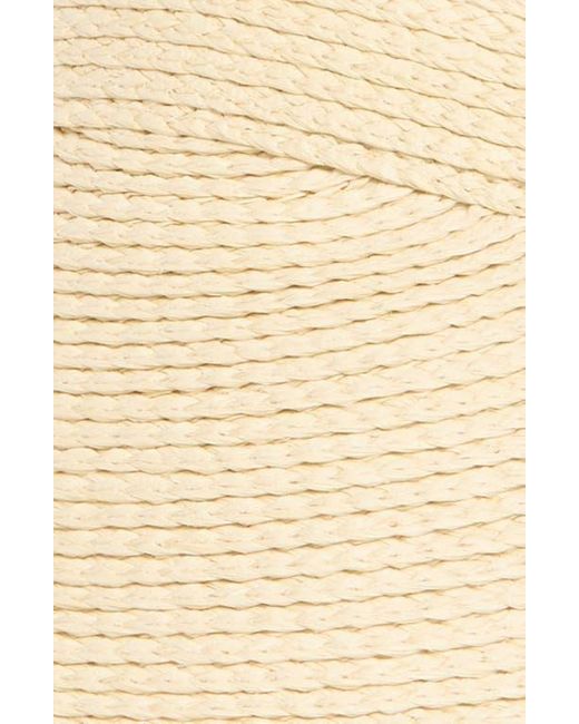 Nordstrom Natural Adjustable Woven Straw Visor