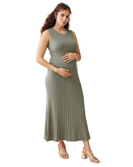 Ingrid & Isabel Sleeveless Maternity Sweater Dress in Green | Lyst