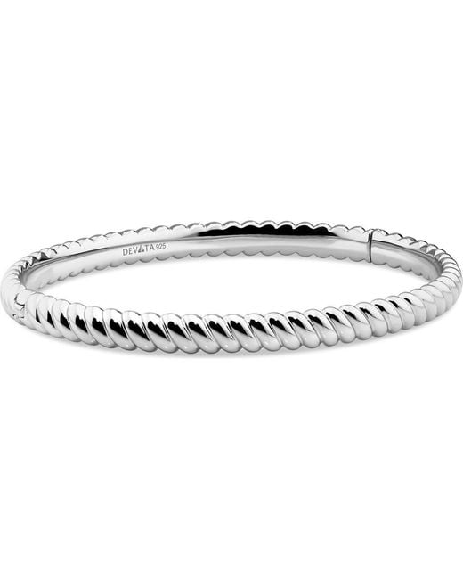 DEVATA Metallic Rope Bangle Bracelet