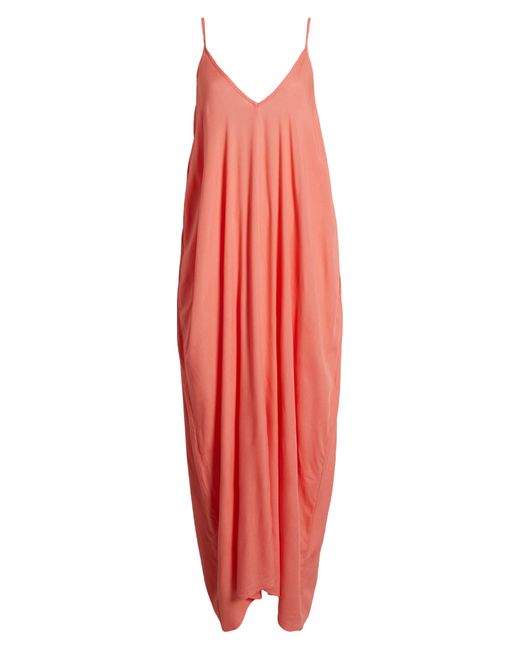 Elan Red V-back Cover-up Maxi Dress