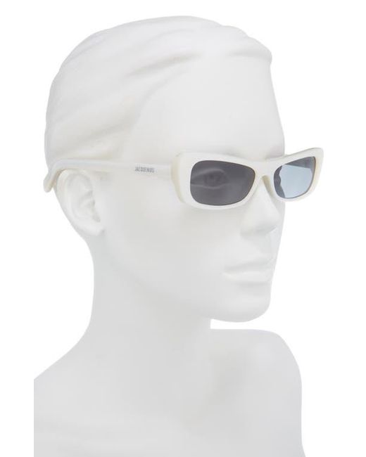 Jacquemus Gray The Capri Rectangular Sunglasses