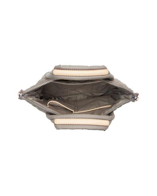 MZ Wallace Brown Small Sutton Quilted Nylon Deluxe Tote