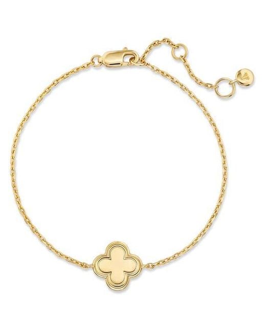 DEVATA Metallic Clover Chain Bracelet