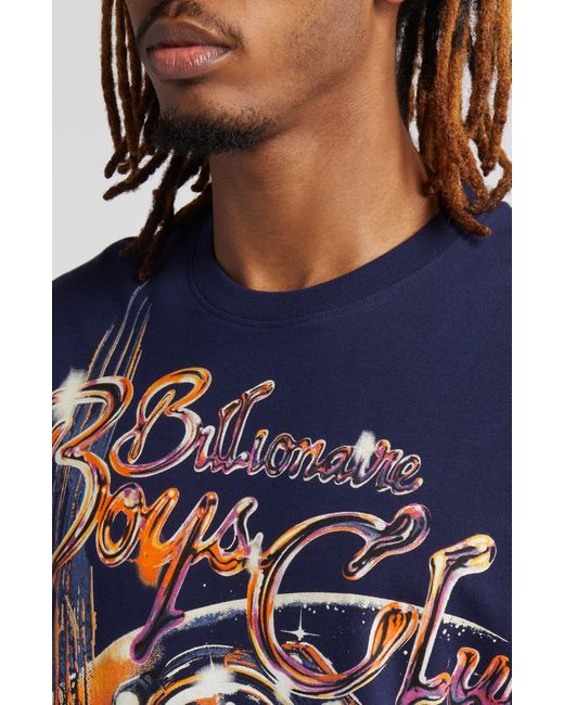 BBCICECREAM Blue Astro Rover Graphic T-shirt for men