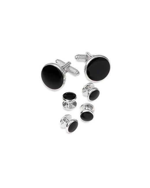 Paul Fredrick Black Onyx Stud Set for men