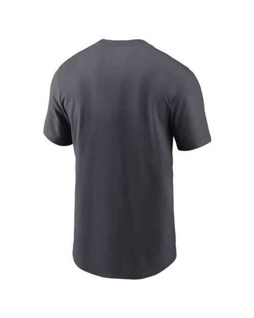 Nike Blue West Virginia Mountaineers Primetime Wordmark T-Shirt for men