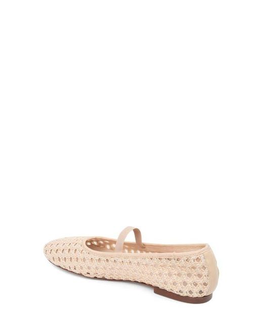 Patricia Green Pink Monaco Raffia Mary Jane Ballet Flat