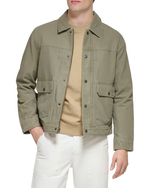 Levi's Levi's® Men's Cotton Canvas Zip-Front Utility Jacket - Macy's