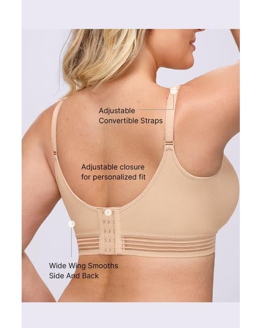 Shapellx Natural Wireless Full Coverage Seamless Bra