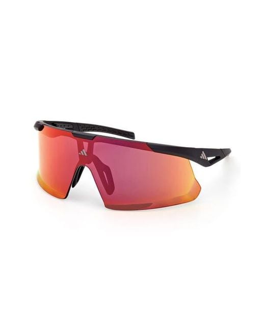Adidas Pink 00Mm Shield Sunglasses