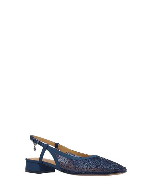 J. Reneé Blue Layton Slingback Flat