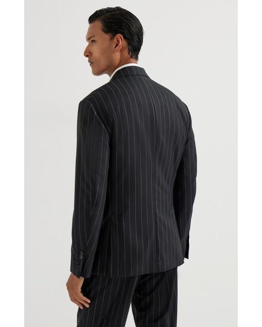 Brunello Cucinelli Blue Virgin Wool Blazer for men