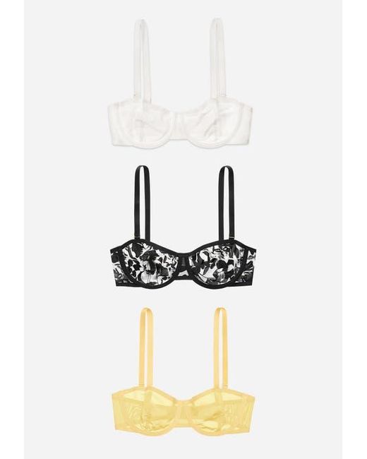 CUUP Purple The Balconette Mesh Underwire Bra