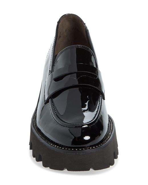 Paul Green Society Lug Penny Loafer in Black Lyst