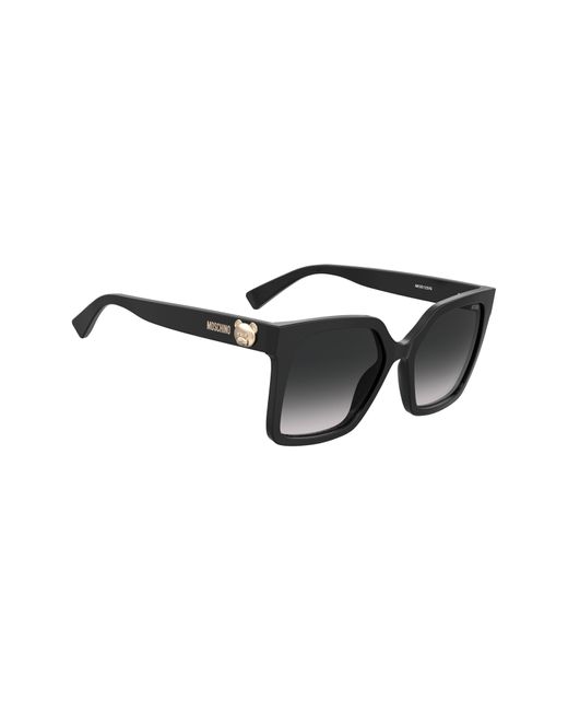 Moschino Black 55mm Gradient Square Sunglasses