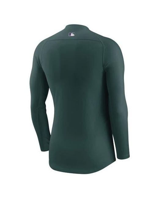 Nike Green Colorado Rockies City Connect Base Layer Raglan Long Sleeve Performance T-Shirt for men
