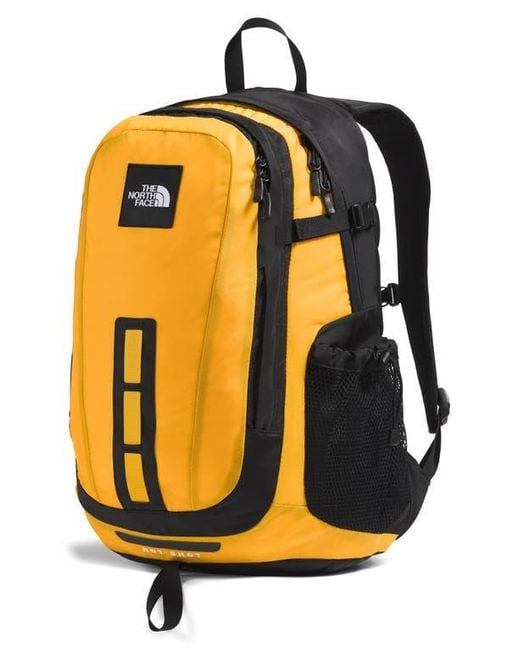The North Face Yellow Hot Shot Backpack for men