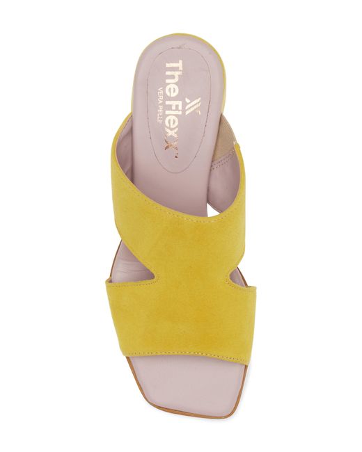 The Flexx Yellow Femie Slide Sandal