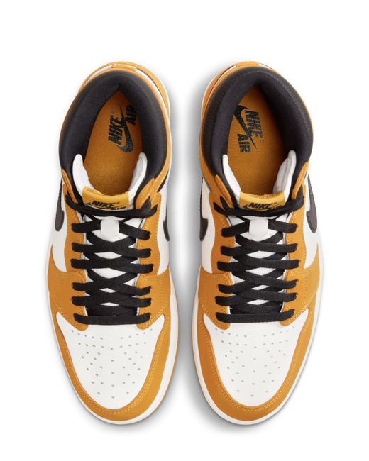 Nike Yellow Air 1 Retro High Top Sneaker for men