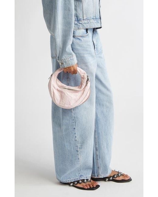 Alexander Wang Pink Mini Twist Memory Leather Handbag