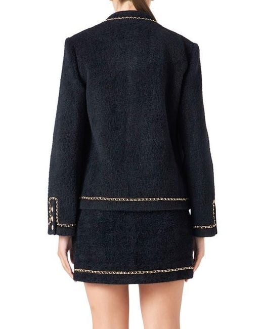 Endless Rose Blue Chain Trim Jacket