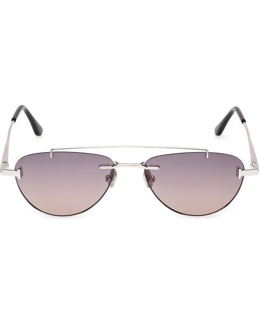 Tom Ford Brown Astor 55Mm Gradient Pilot Sunglasses