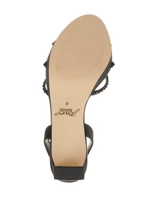 Badgley Mischka Black Iona Ankle Strap Sandal