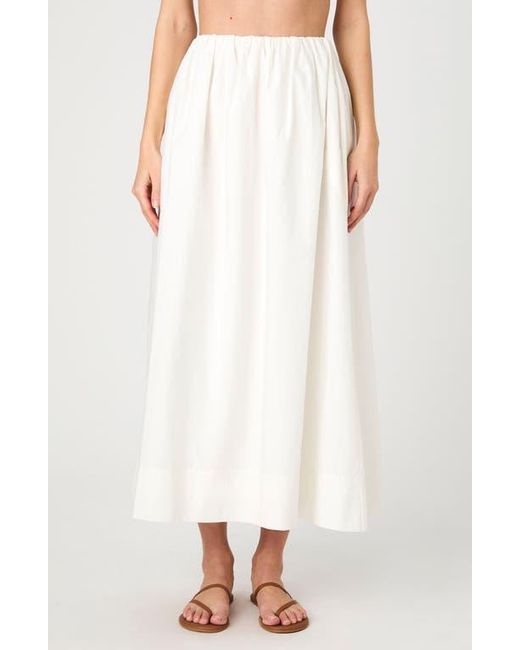 French Connection White Nomi Cotton Maxi Skirt