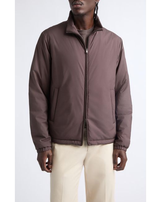 Herno Brown Light Matte Bomber Jacket for men