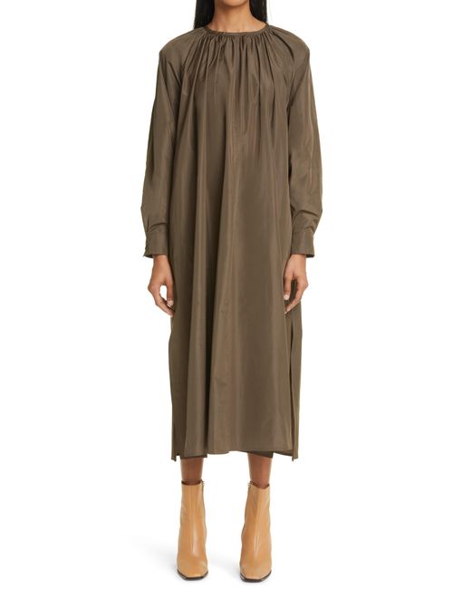 Max Mara Natural Caio Long Sleeve Midi Dress