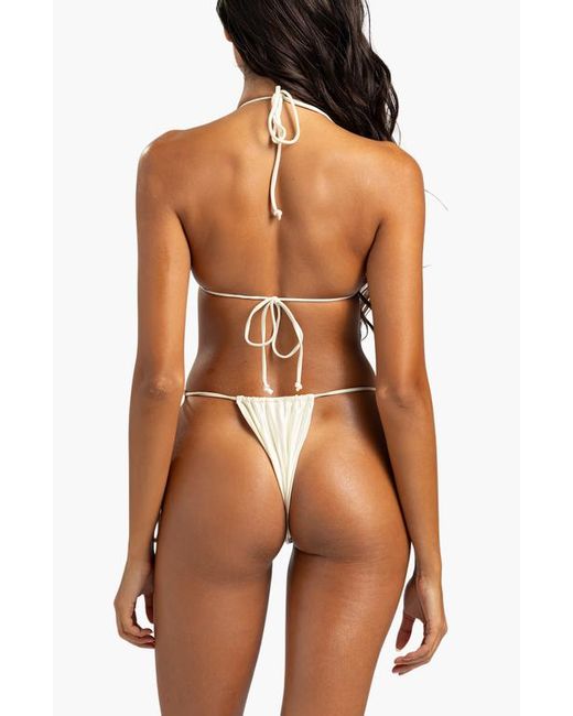 Beach Bunny Swimwear White Evangaline Triangle Top