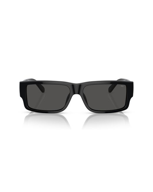 DIESEL Black Geck-D 57Mm Rectangular Sunglasses for men