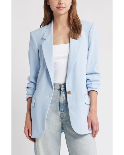Open Edit Blue The Curator Blazer