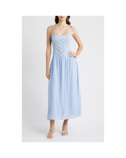 sachin and babi light blue dress MOON RIVER White Dresses