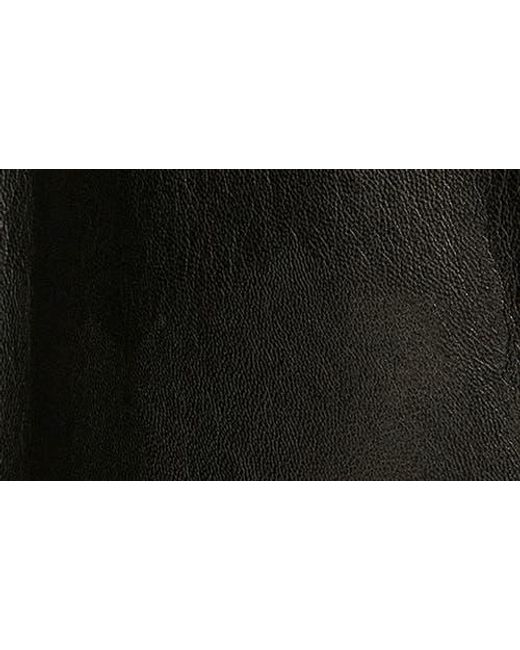 Donna Karan Black Pull On Faux Leather Pants