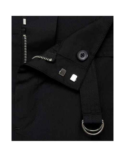 Mango Black Belted Cotton Wide Leg Pants