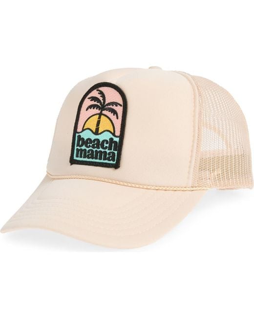 Local Beach Green Beach Mama Patch Trucker Hat