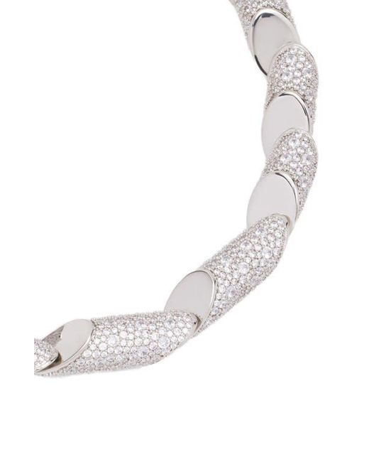 Lanvin Metallic Haute Séquence Rhinestone Necklace