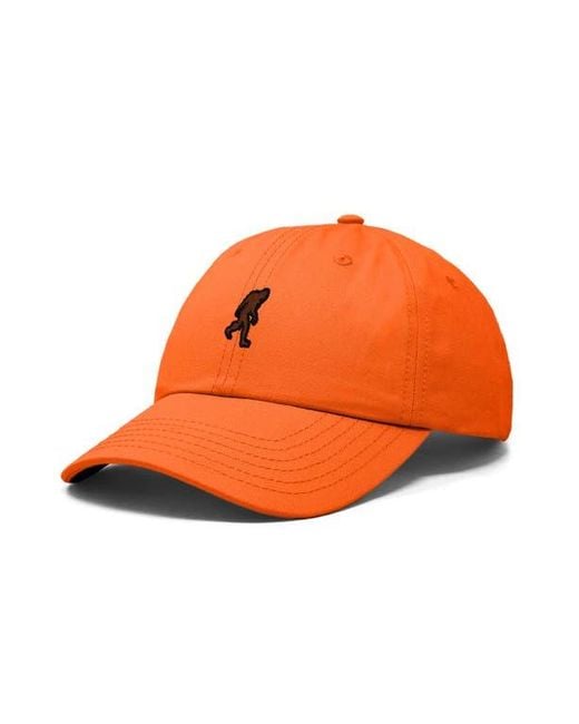 Alix Orange Sasquatch Embroidered Dad Hat for men
