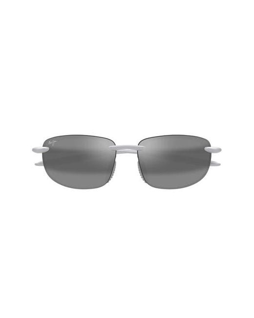 Maui Jim Gray Hookipa 63Mm Polarizedplus2 Rectangular Sunglasses