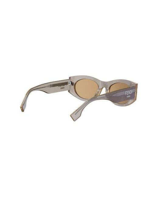 Fendi Natural Roma 52Mm Oval Sunglasses