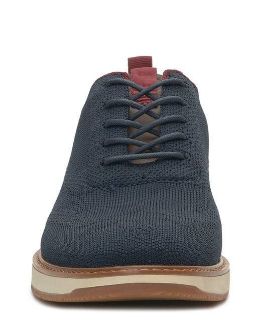 Vince Camuto Blue Staan Knit Oxford Sneaker for men