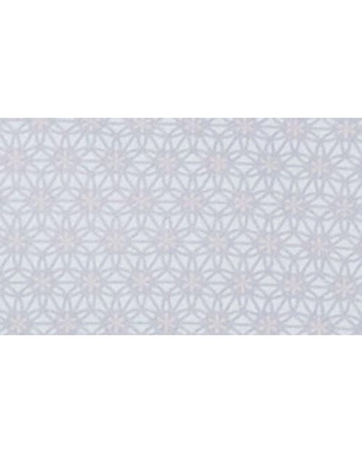 7 Diamonds Blue Radley Geo Print Short Sleeve Stretch Button-Up Shirt for men