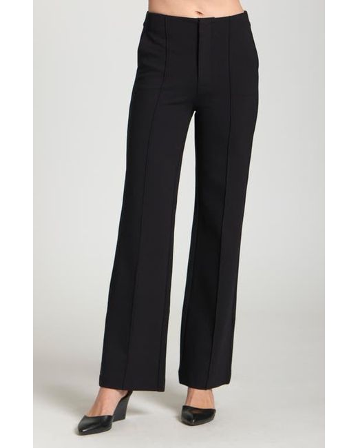 Apny Black Pintuck Pleat Pants