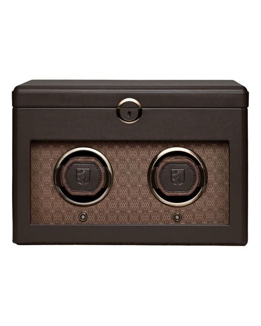 Wolf Brown Earth Double Watch Winder for men