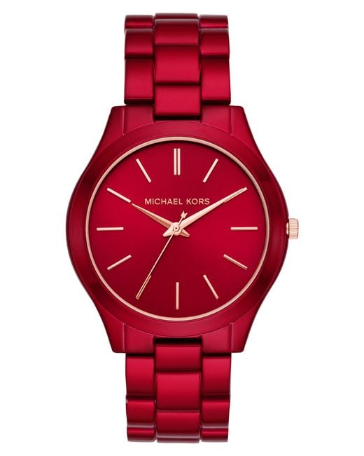 michael kors runway bracelet watch