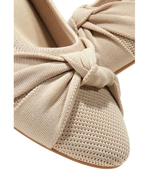 VIVAIA Natural Toe Knotted Flats