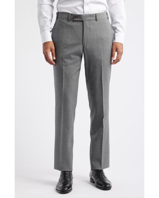 Jack Victor Gray Esprit Solid Stretch Wool Suit for men