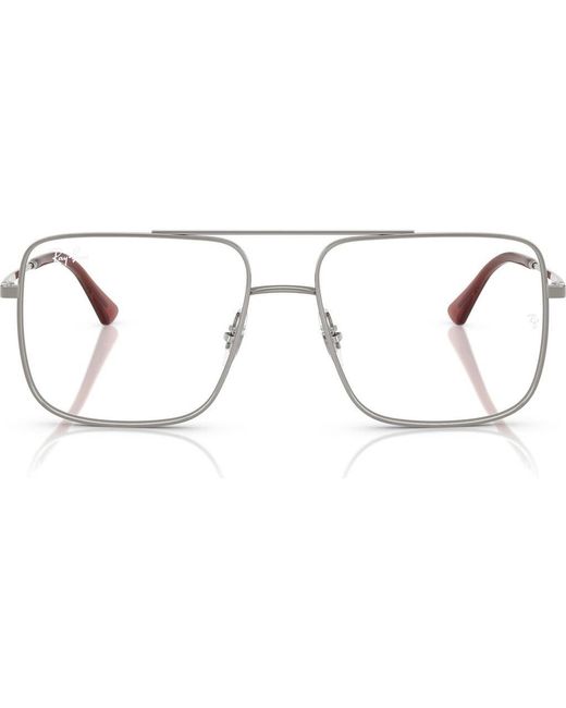 Ray-Ban White 54Mm Square for men